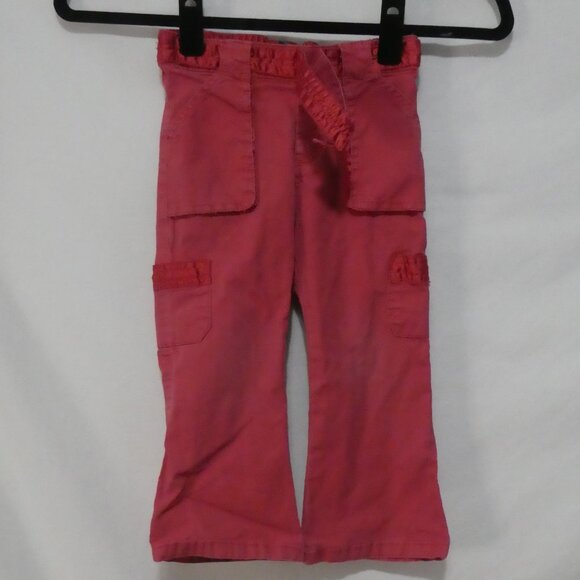 Y2K - BABY GAP - Toddler | 3 years | Faded Red Cotton Cargo Pants - Picture 1 of 14